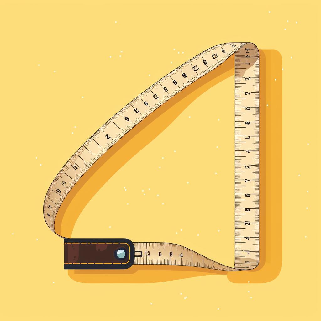 A measuring tape next to a piece of string and a ruler